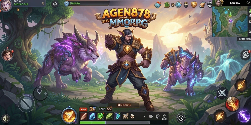 Tampilan gameplay AGEN878 dengan pertarungan seru dan strategi.