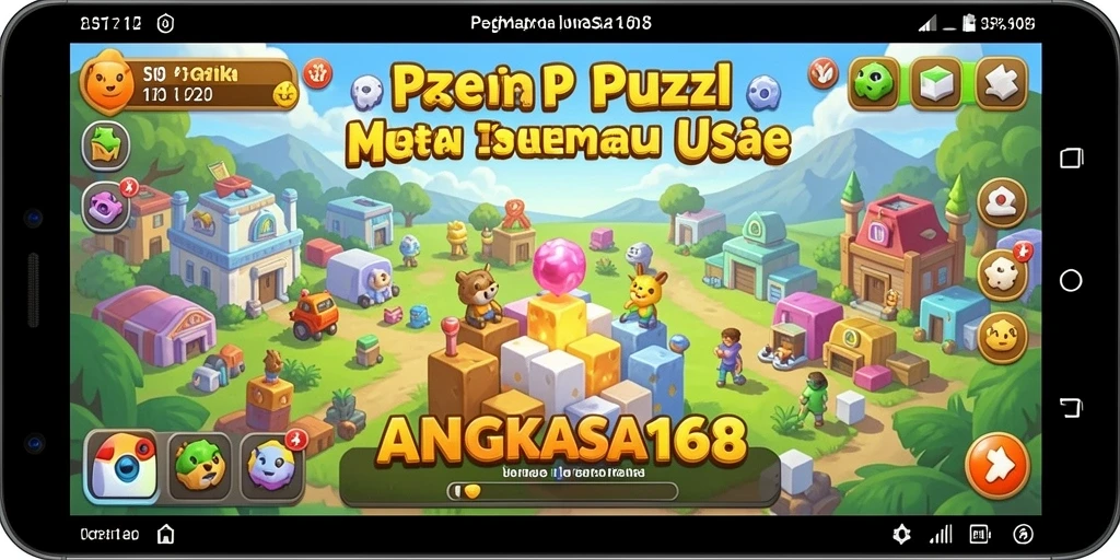 Tampilan gameplay ANGKASA168 yang menarik dengan berbagai level Puzzle.