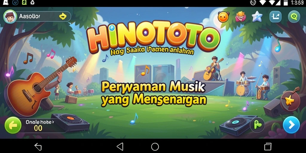 Screenshot HINOTOTO menunjukkan pengalaman gameplay yang interaktif dan menarik.