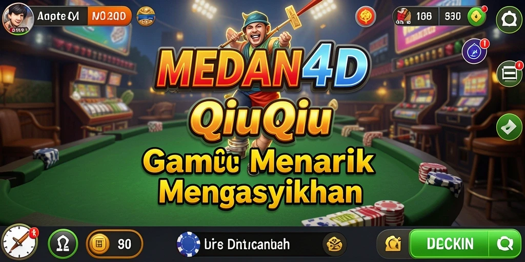 Tampilan gameplay QiuQiu yang mendebarkan di MEDAN4D.