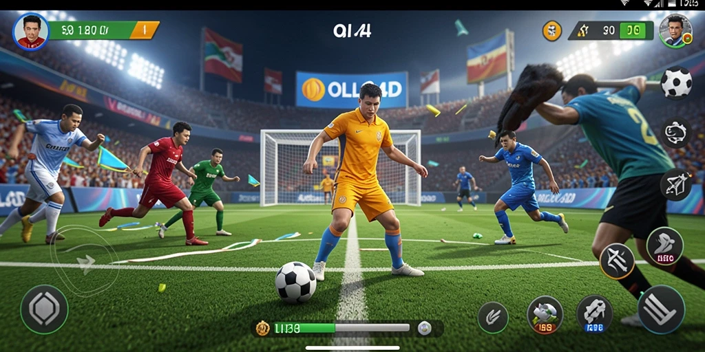 Tampilan menarik dari gameplay OLLO4D dengan aksi olahraga yang intens.