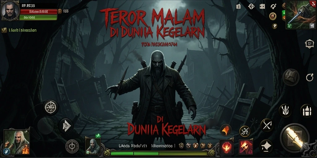 Gameplay menegangkan di dunia kegelapan RR33 dengan makhluk menyeramkan.