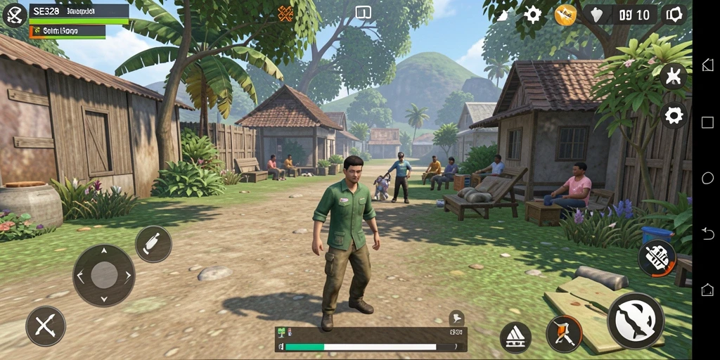 Tampilan gameplay seru dalam SE328 dengan interaksi sosial yang kaya.