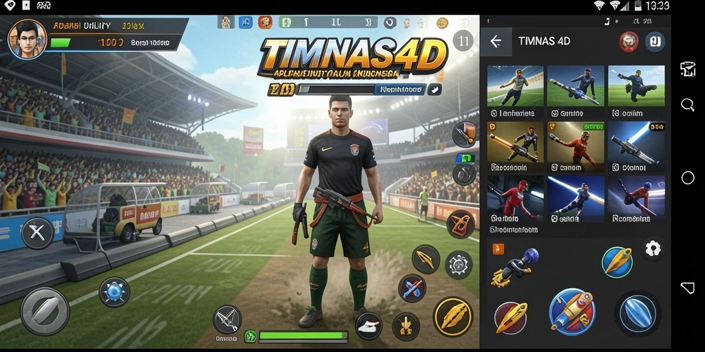 Tangkapan layar utama TIMNAS4D yang menampilkan antarmuka Utility yang menarik.