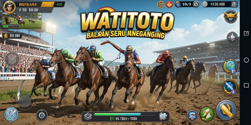 Tampilan gameplay seru di WATITOTO yang memukau.